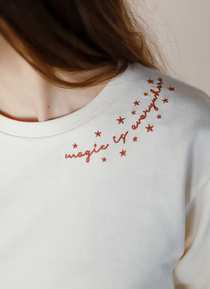 Women's sales embroidered sweatshirt