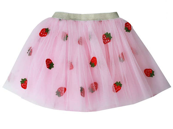 Strawberry Pink Embroidered Tutu