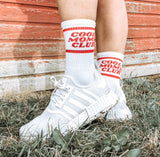 Cool Mom Club Retro Socks (Red)