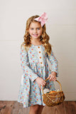 Girls Autumn Bloom Petal Pocket Dress