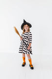 Black Check Halloween Twirl Dress