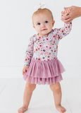 Baby Bamboo Tulle Bodysuit Fall Floral