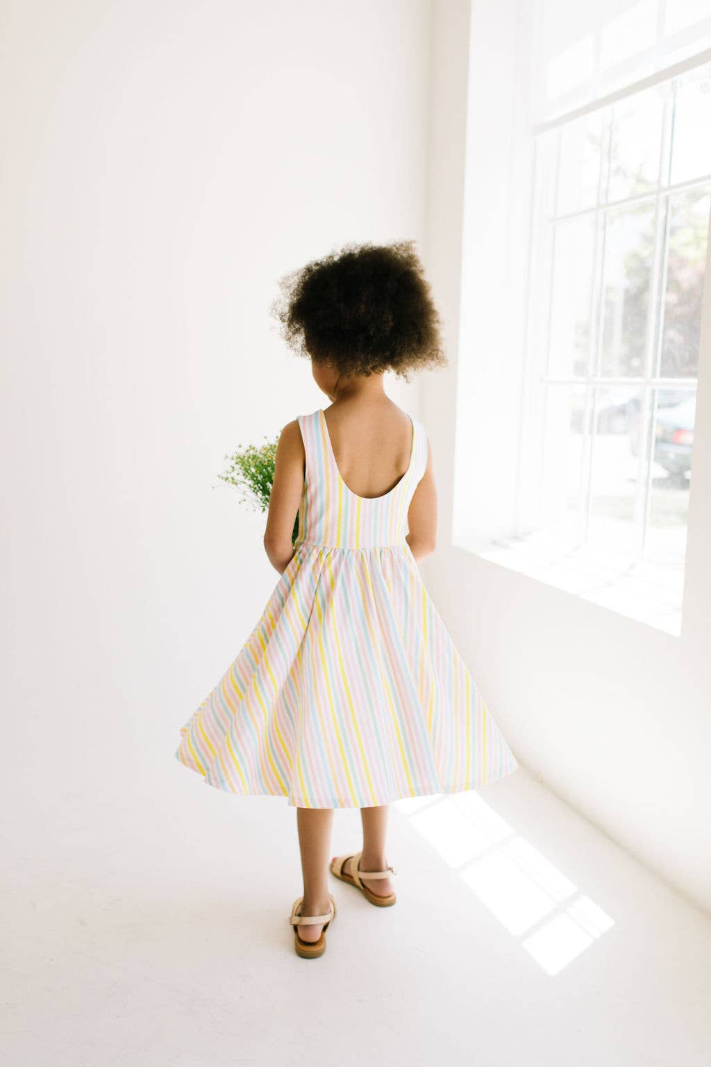Ollie Jay Tank Twirl Dress (Pastel Rainbow Stripe) – shopdelightfulfind
