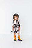 Black Check Halloween Twirl Dress