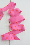 2.5" Bias Quilt Binding, Starry Vivid Pink, Ruby Star Society Prepacked