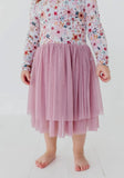 Long Sleeve Tulle Bamboo Tutu Dress (Blossom)