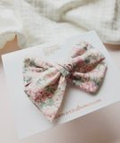 Large Pinwheel Vintage Bow (Floral)