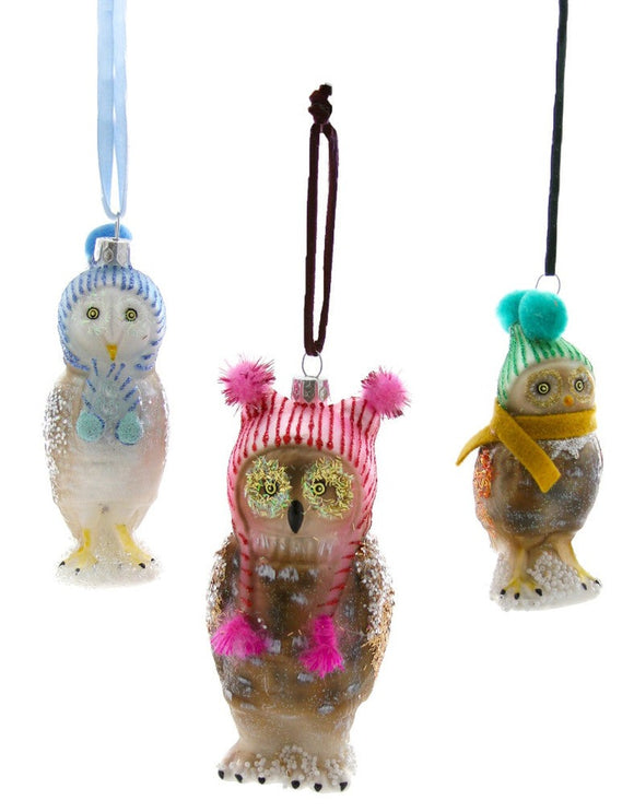 Wintertide Owl Ornaments