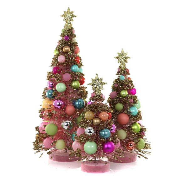 Merry and Bright Bauble Trees (Pink)