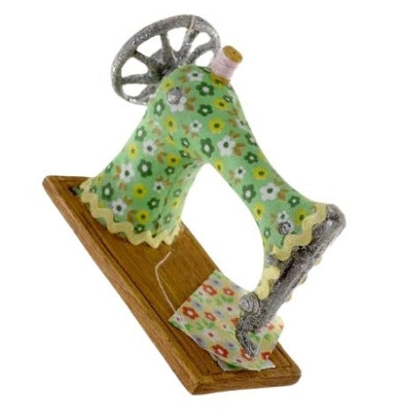 Calico Sewing Machine Ornament