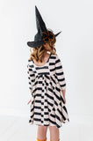 Black Check Halloween Twirl Dress