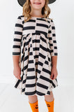 Black Check Halloween Twirl Dress