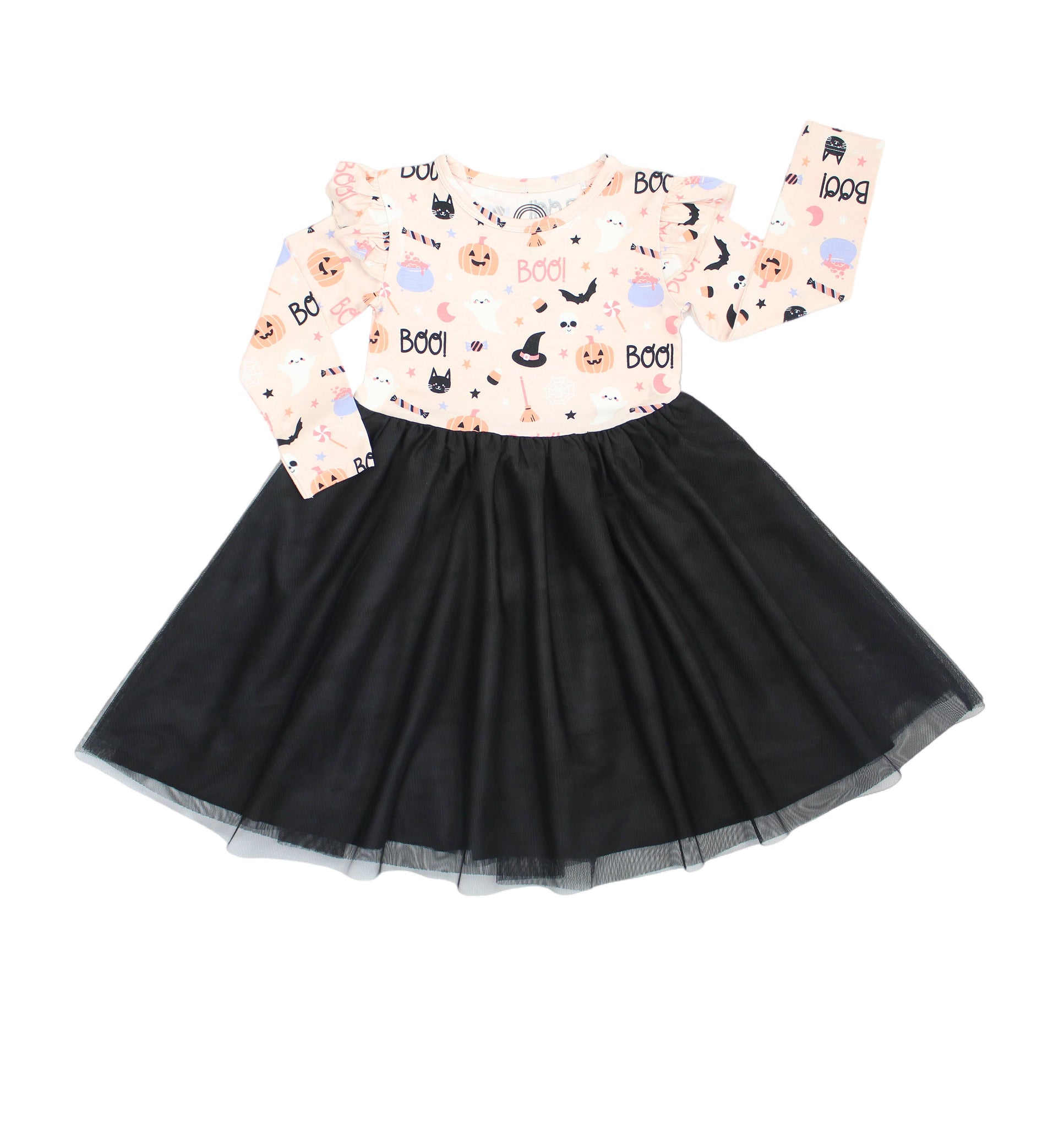 glow in the dark party dress Halloween Sweet and Spooky Glow in the Dark Girls Party Dress Bamboo T – shopdelightfulfind