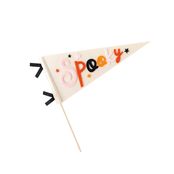 Hey Pumpkin Spooky Felt Halloween Pennant