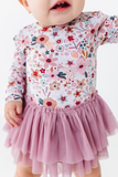 Baby Bamboo Tulle Bodysuit Fall Floral