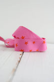2.5" Bias Quilt Binding, Starry Vivid Pink, Ruby Star Society Prepacked