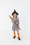 Black Check Halloween Twirl Dress