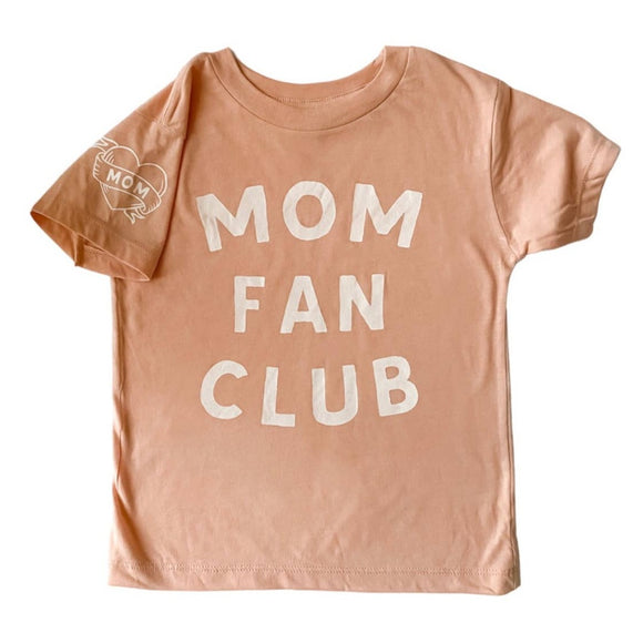 Mom Fan Club Tee (Peach)
