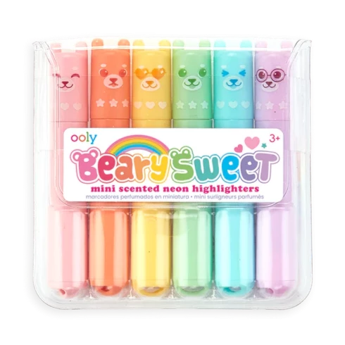Beary Sweet Mini Scented Highlighters - Set of 6 - Jack & Gray Kids