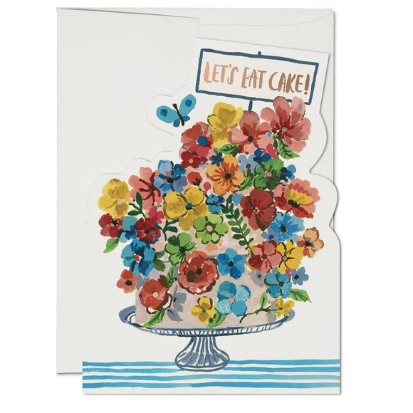 Le'ts Eat Cake Greeting Card