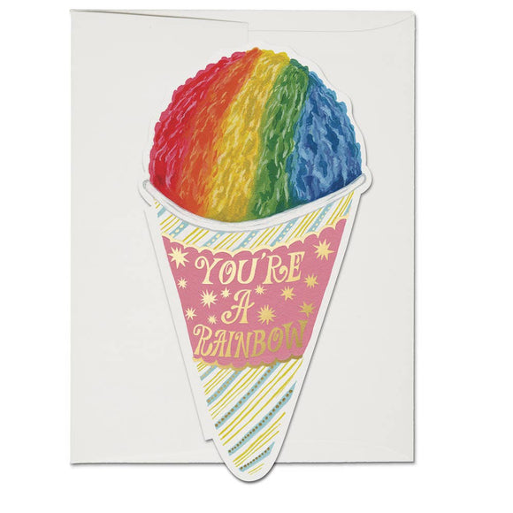 Snow Cone You're a Rainbow Just Because Greeting Card