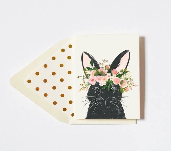 Sweet Rabbit Blank Greeting Card