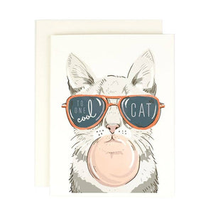 One Cool Cat Just Because Blank Greeting Card