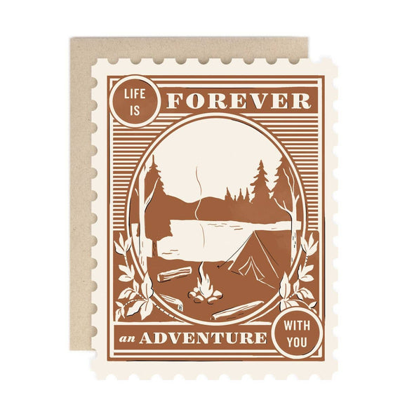 Forever an Adventure Anniversary Greeting Card