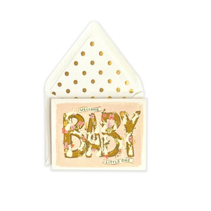 Welcome Little One Baby Greeting Card