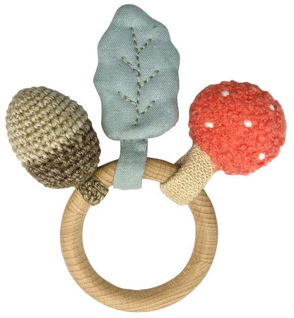 In the Woods Toadstool Activity Ring Rattle