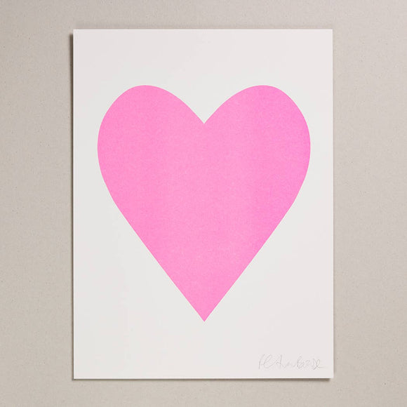 Risograph Art Print - Big Heart