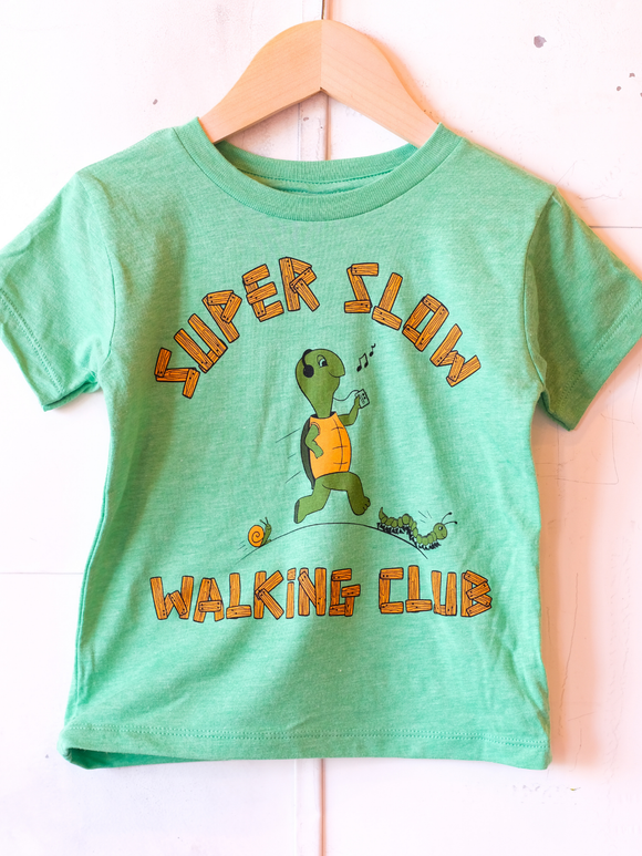 Super Slow Walking Club Toddler Tee (Super Green)