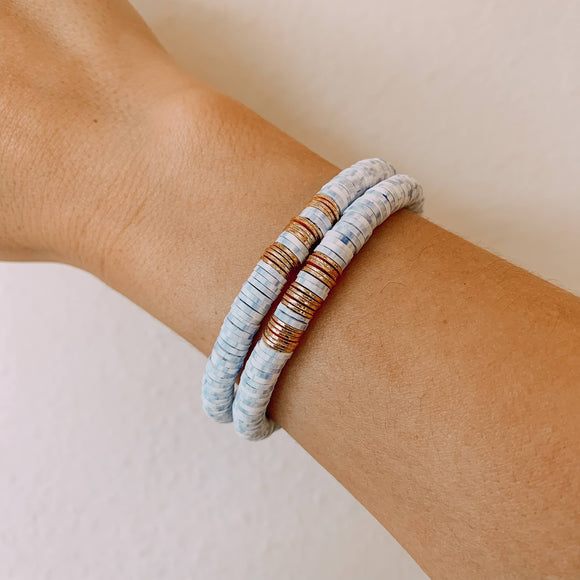 Shelby Stack Bracelet (Cloud)