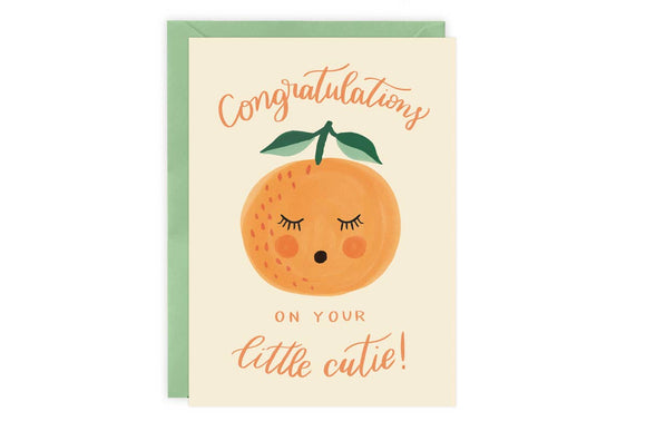 New Baby Clementine Greeting Card
