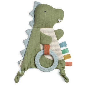 Bitzy Crinkle™ Dino Sensory Toy with Teether