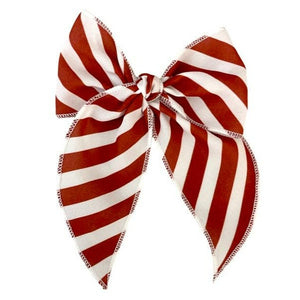 Midi Fay Bow in Candy Cane Stripes