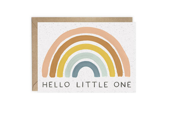 Hello Little One Rainbow Baby Greeting Card