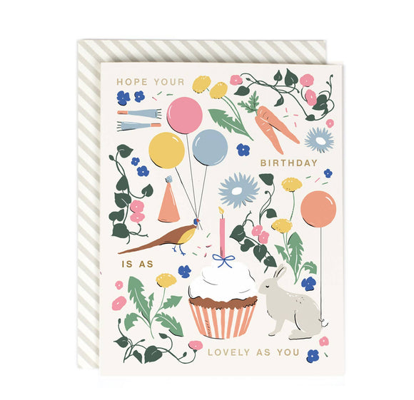 Lovely as You Birthday Greeting Card