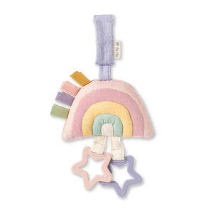 Bitzy Bespoke Ritzy Jingle™ Pastel Rainbow Attachable Travel Toy