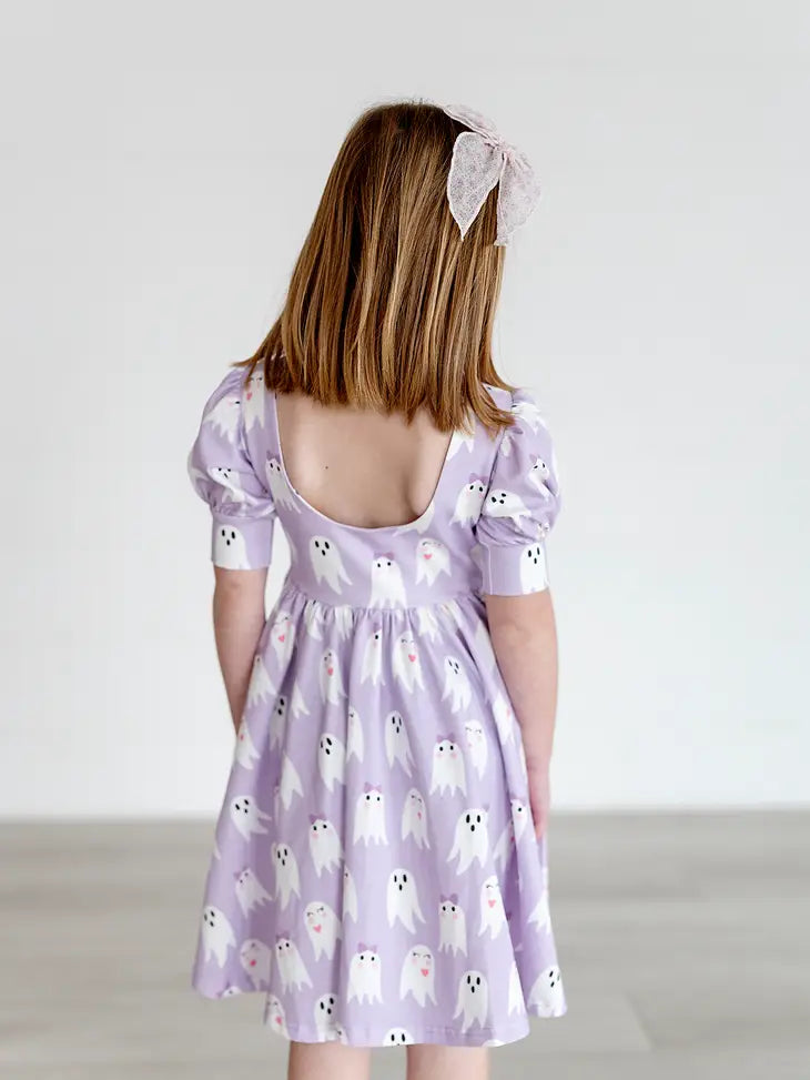 strapless open back dress Ghost (Purple Sleeves) Baby Doll Dress main image 0