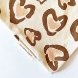 Organic Bandana Bib: Leopard Love