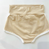 Bamboo Track Shorts: Golden Stripe (Made in the US)