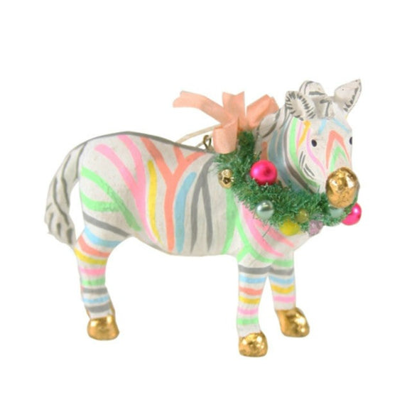 Pastel Zebra Ornament