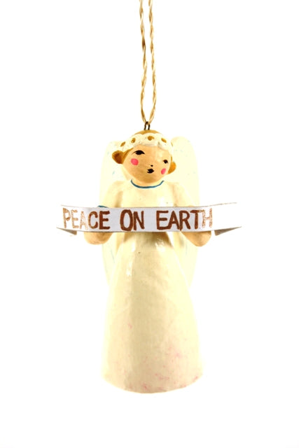 Peace on Earth Vintage Angel Ornament