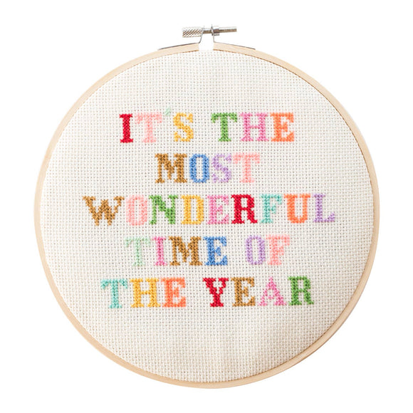 Cross Stitch Kit - It's The Most Wonderful Time Advent