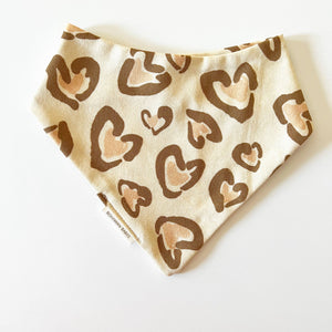 Organic Bandana Bib: Leopard Love