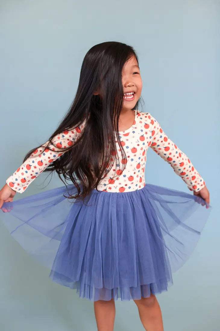 Long Sleeve Tulle Bamboo Tutu Dress (Apple) shopdelightfulfind Long Sleeve Tulle Bamboo Tutu Dress (Apple) shopdelightfulfind