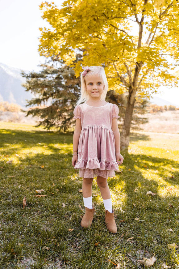 Eleanor Dress in Pink Rose