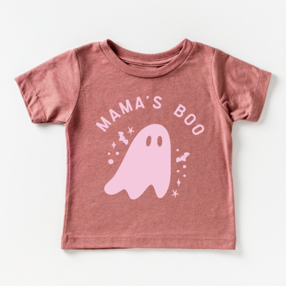 Mama's Boo Ghost Halloween Toddler Tee