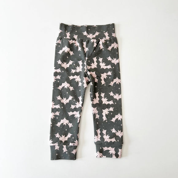 Organic Joggers: Starry Bat Halloween (Made in the US)